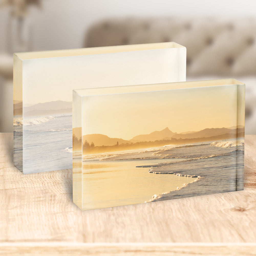 Sunset Belongil | Byron Bay – Acrylic Block