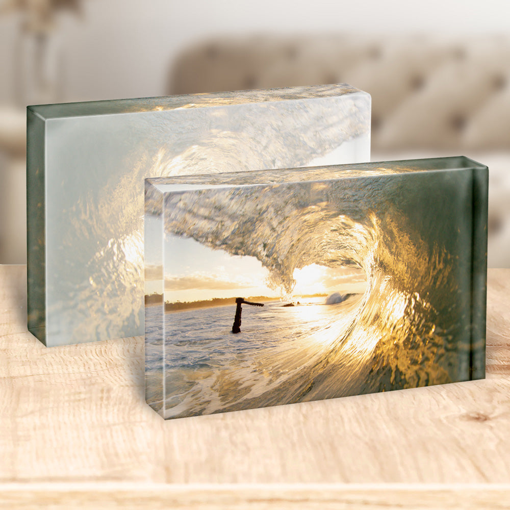 The Wreck Gold | Byron Bay – Acrylic Block